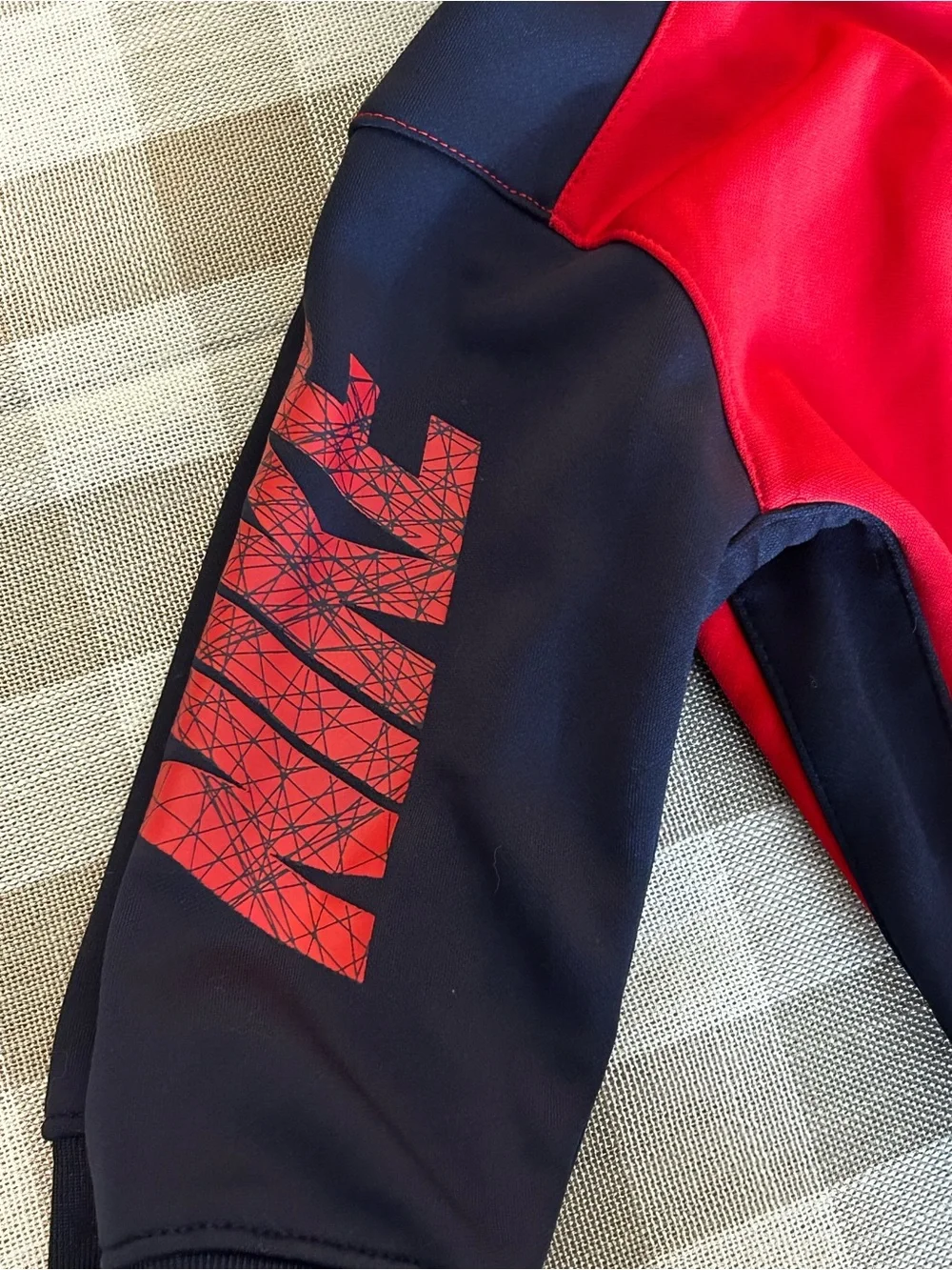Nike Red and Black Kids DriFIT Zipper Jacket